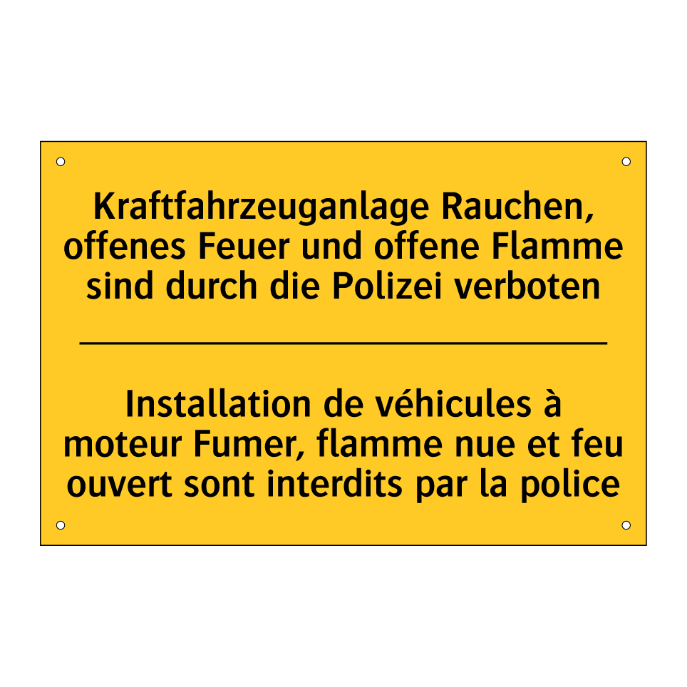 Kraftfahrzeuganlage Rauchen, offenes  /.../ - Installation de véhicules à moteur  /.../