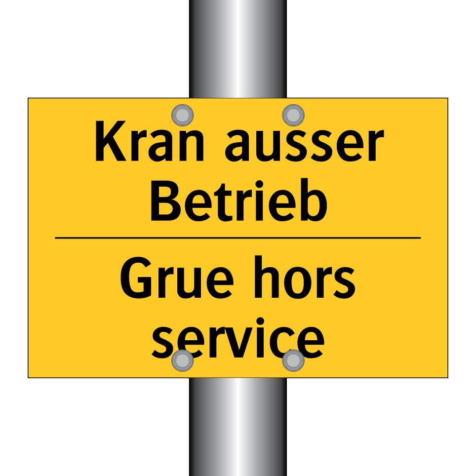 Kran ausser Betrieb - Grue hors service