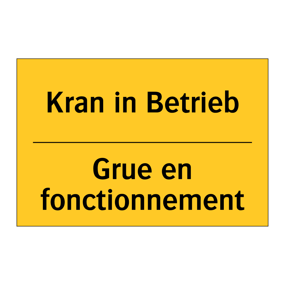 Kran in Betrieb - Grue en fonctionnement