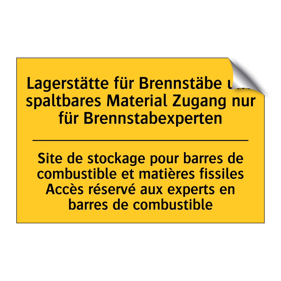 Lagerstätte für Brennstäbe und  /.../ - Site de stockage pour barres de  /.../
