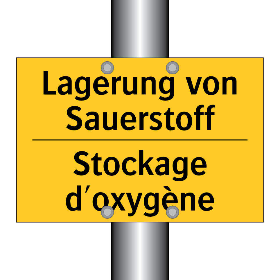 Lagerung von Sauerstoff - Stockage d'oxygène