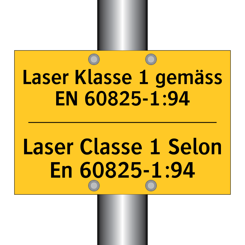 Laser Klasse 1 gemäss EN 60825-1:94 /.../ - Laser Classe 1 Selon En 60825-1:94 /.../