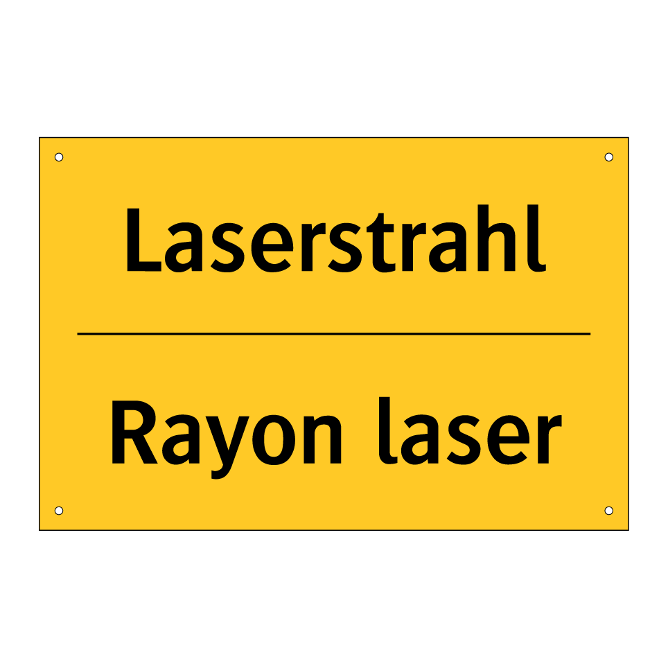 Laserstrahl - Rayon laser