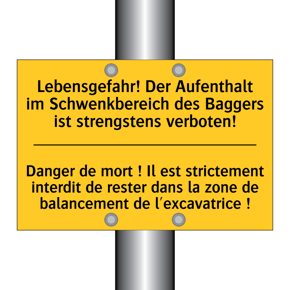 Lebensgefahr! Der Aufenthalt im  /.../ - Danger de mort ! Il est strictement  /.../