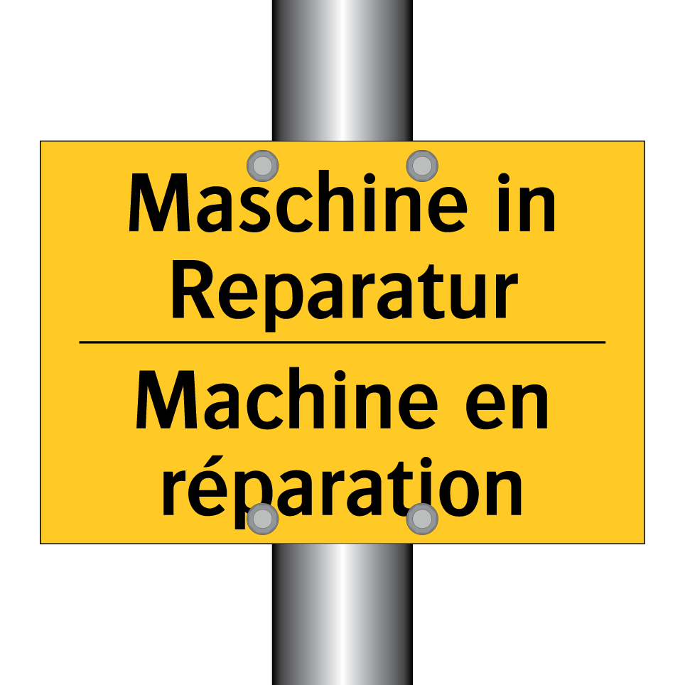 Maschine in Reparatur - Machine en réparation