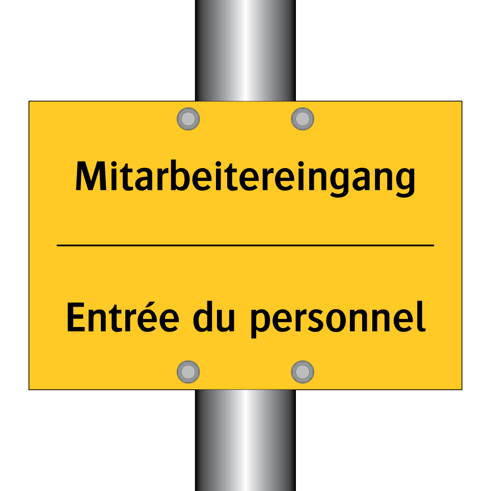 Mitarbeitereingang - Entrée du personnel