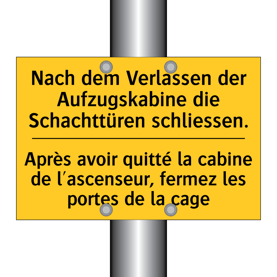 Nach dem Verlassen der Aufzugskabine  /.../ - Après avoir quitté la cabine de  /.../