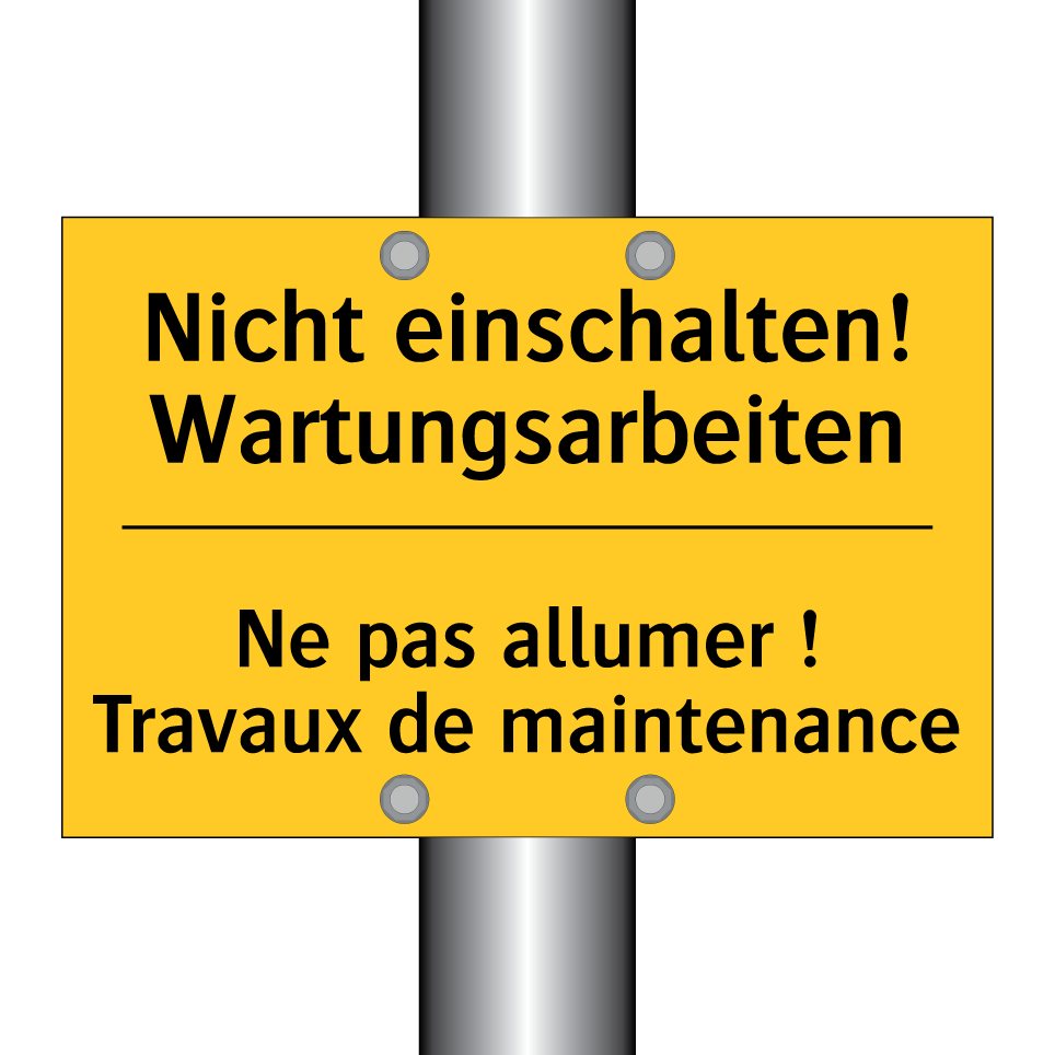 Nicht einschalten! Wartungsarbeiten /.../ - Ne pas allumer ! Travaux de maintenance /.../