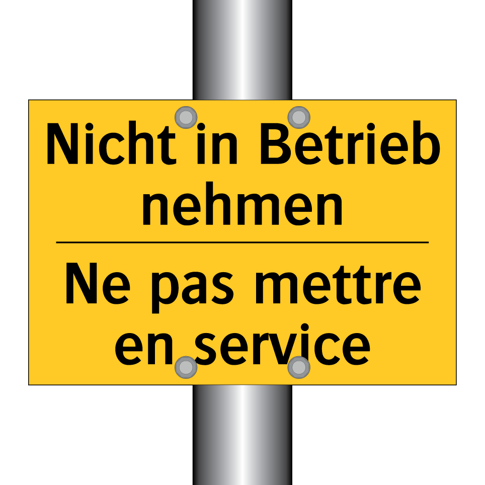 Nicht in Betrieb nehmen - Ne pas mettre en service