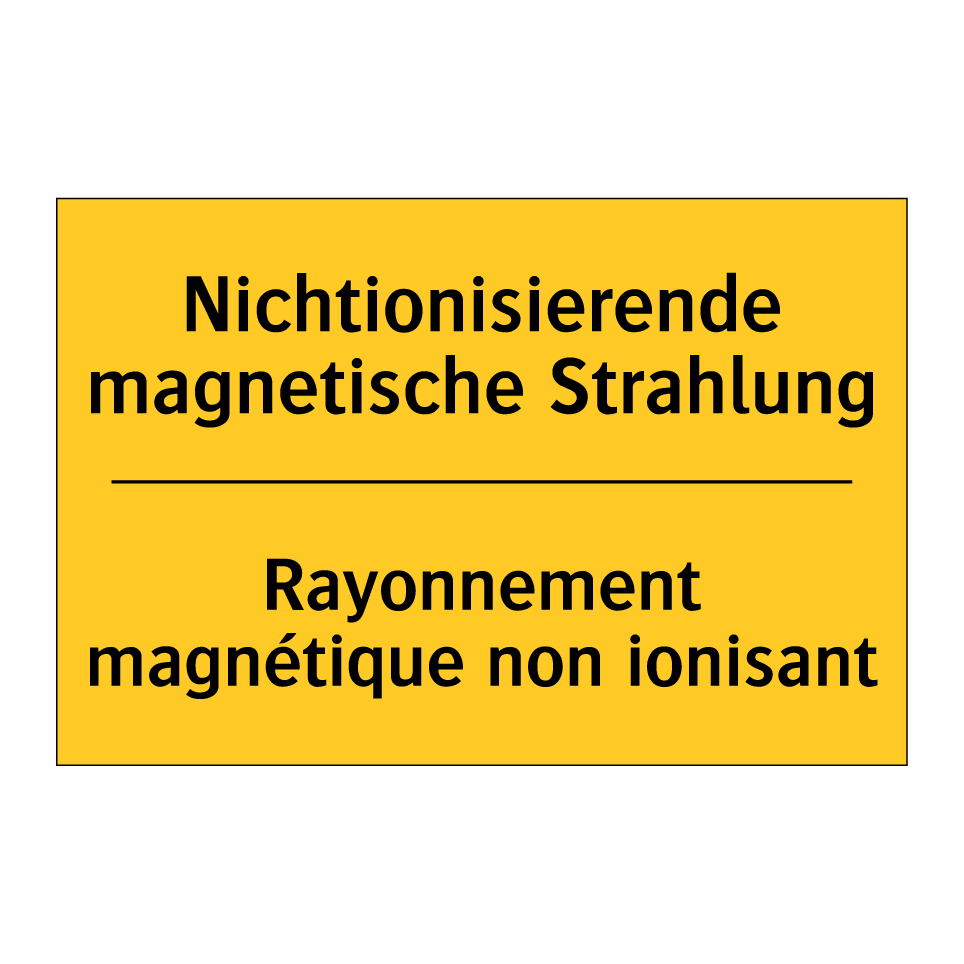 Nichtionisierende magnetische  /.../ - Rayonnement magnétique non ionisant /.../