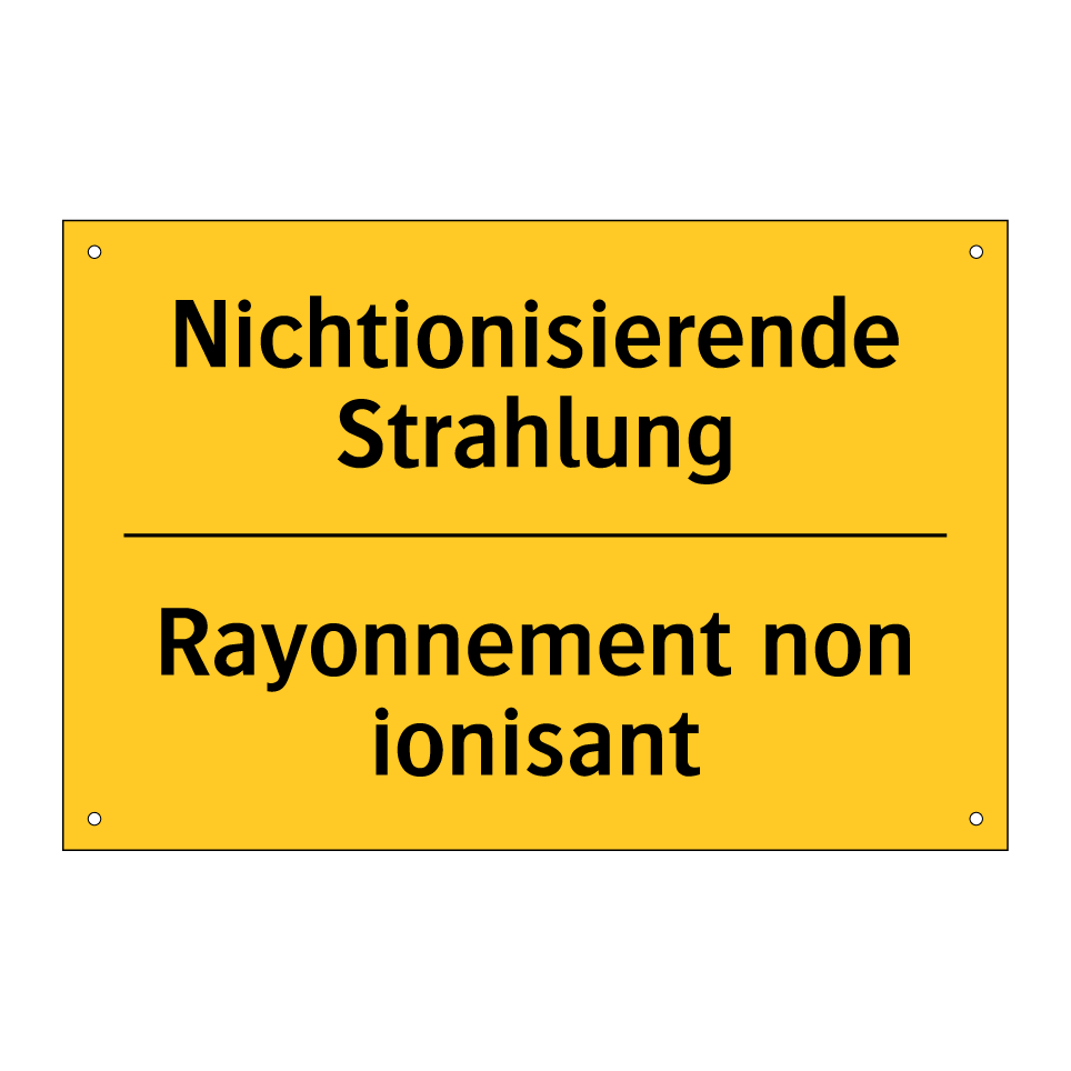 Nichtionisierende Strahlung - Rayonnement non ionisant
