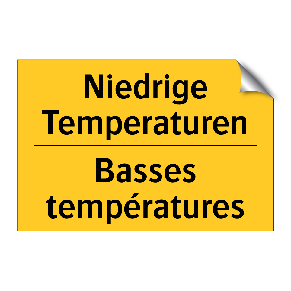 Niedrige Temperaturen - Basses températures
