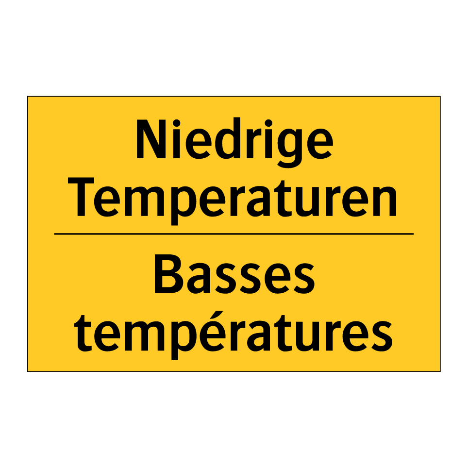 Niedrige Temperaturen - Basses températures