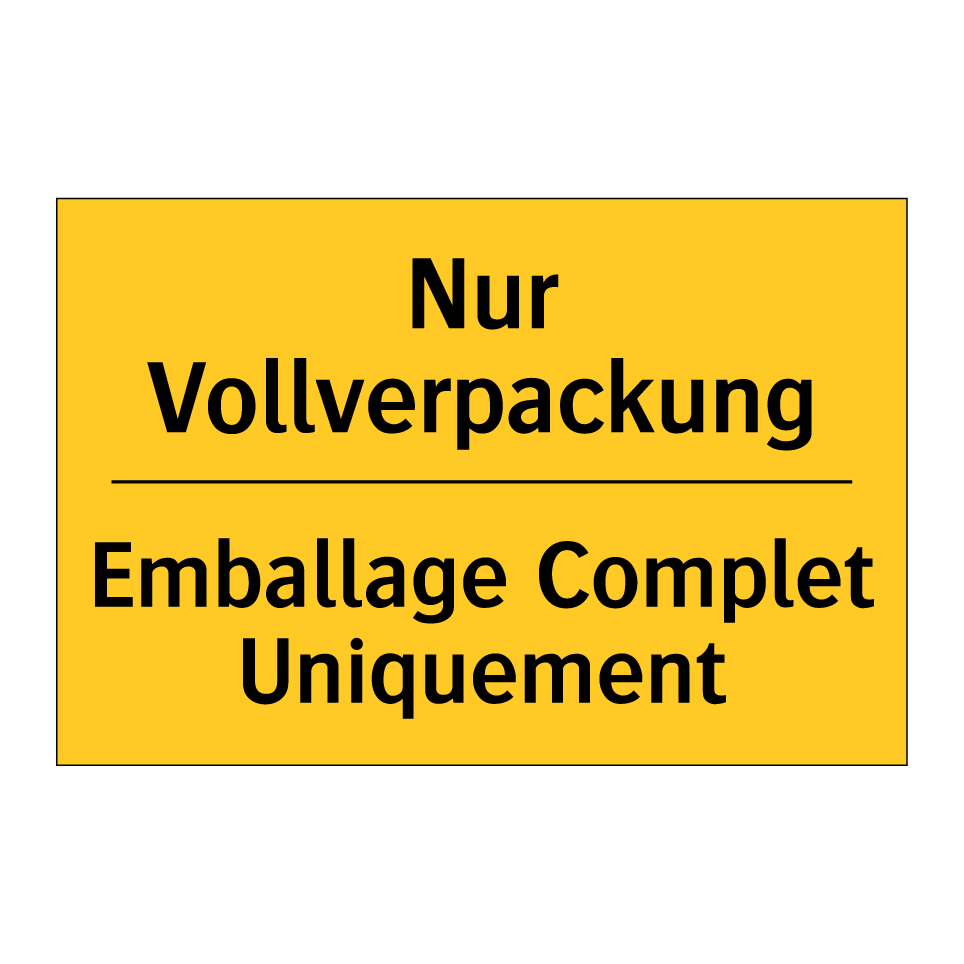 Nur Vollverpackung - Emballage Complet Uniquement