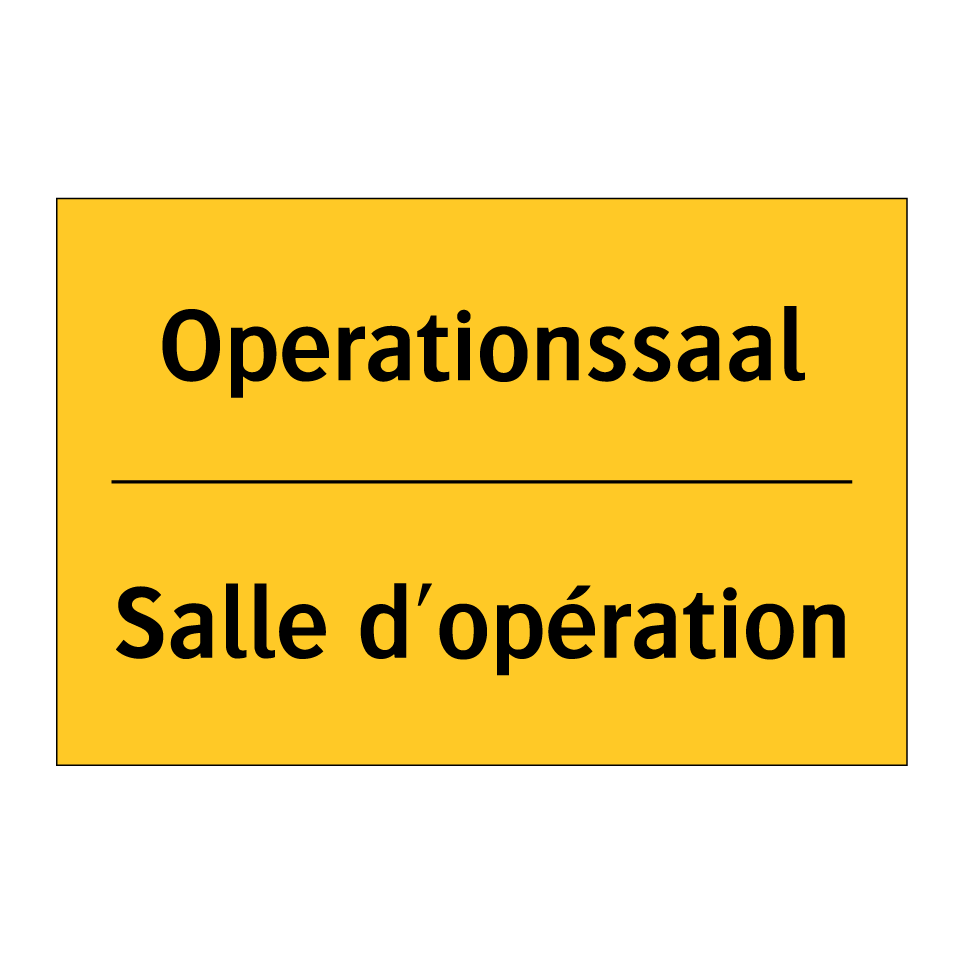 Operationssaal - Salle d'opération
