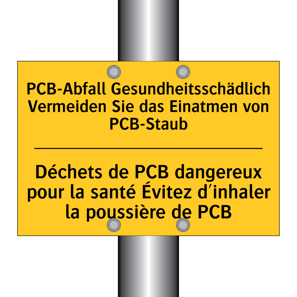 PCB-Abfall Gesundheitsschädlich  /.../ - Déchets de PCB dangereux pour  /.../
