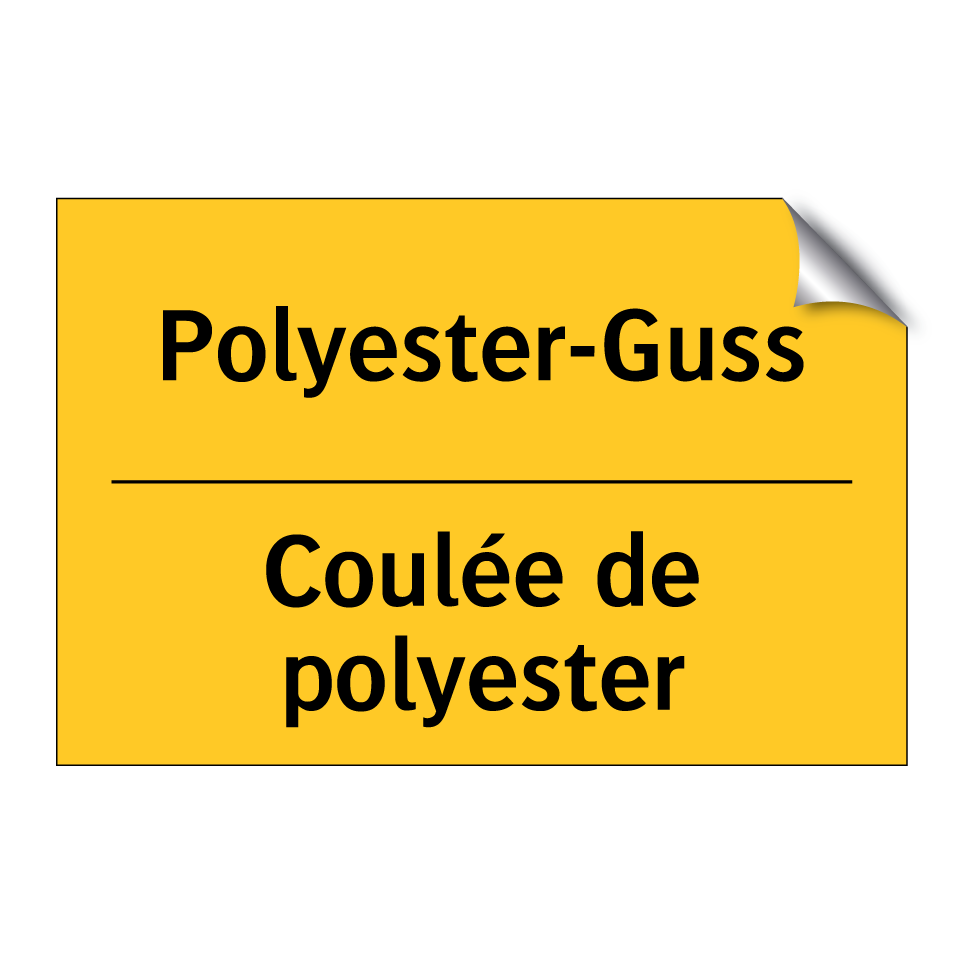 Polyester-Guss - Coulée de polyester