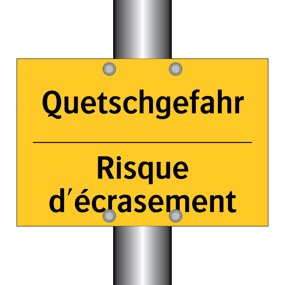 Quetschgefahr - Risque d'écrasement