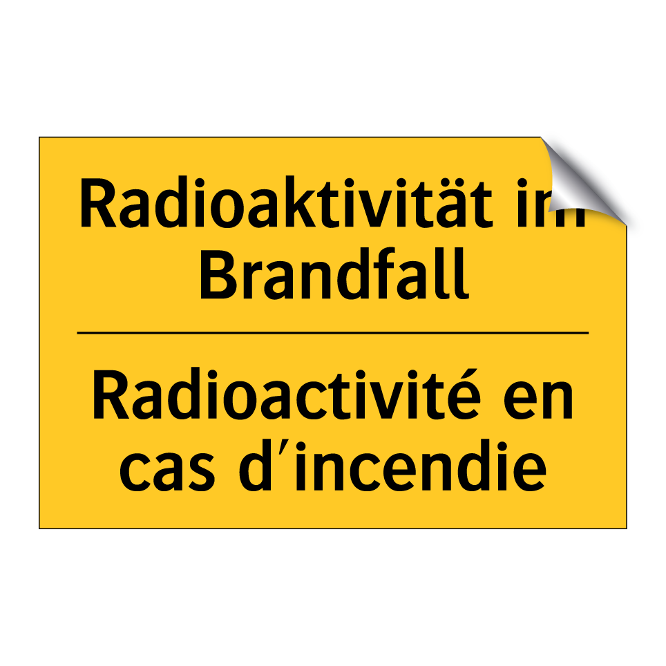Radioaktivität im Brandfall - Radioactivité en cas d'incendie /.../