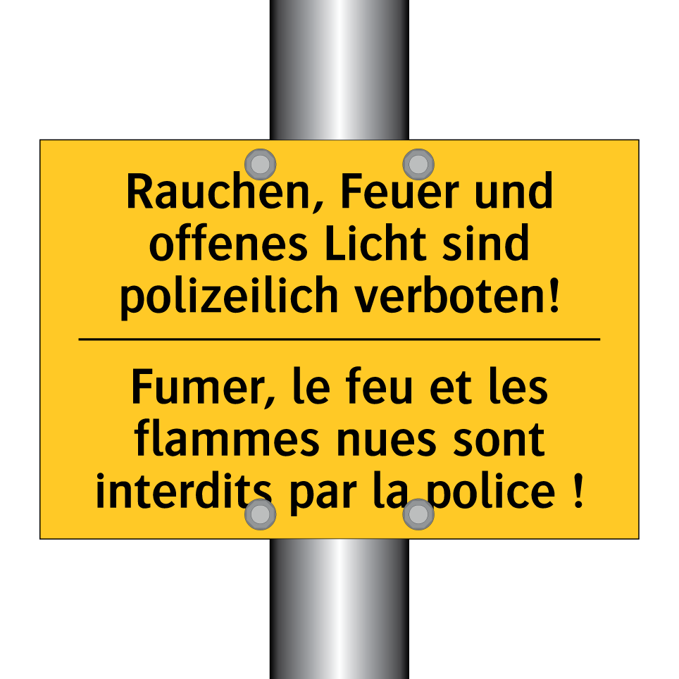 Rauchen, Feuer und offenes Licht  /.../ - Fumer, le feu et les flammes nues  /.../