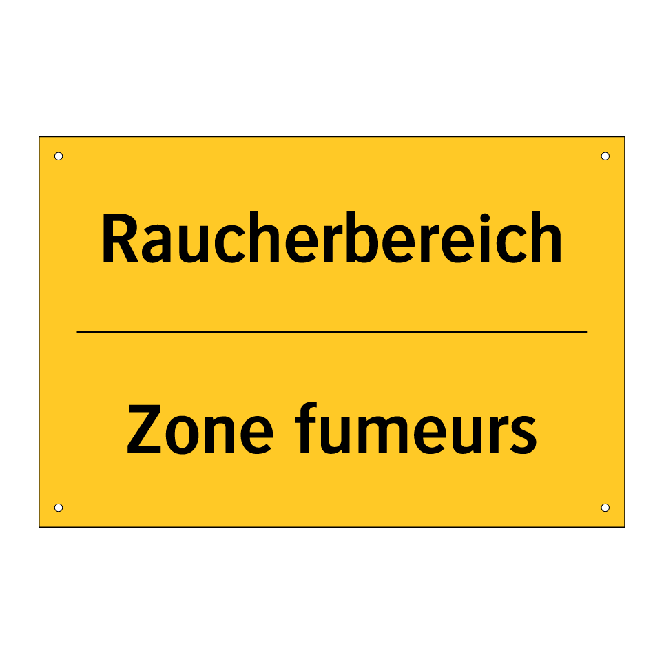 Raucherbereich - Zone fumeurs