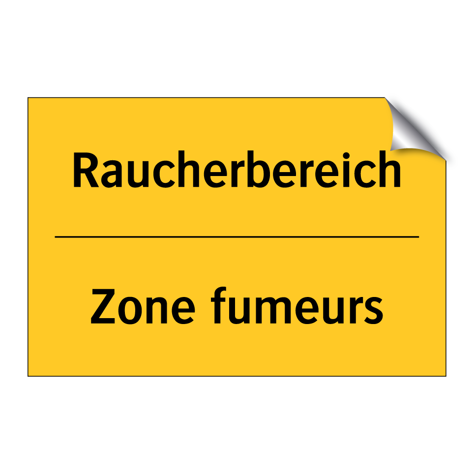 Raucherbereich - Zone fumeurs