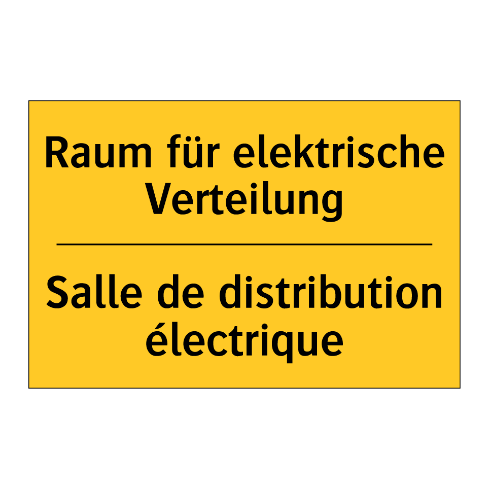Raum für elektrische Verteilung /.../ - Salle de distribution électrique /.../