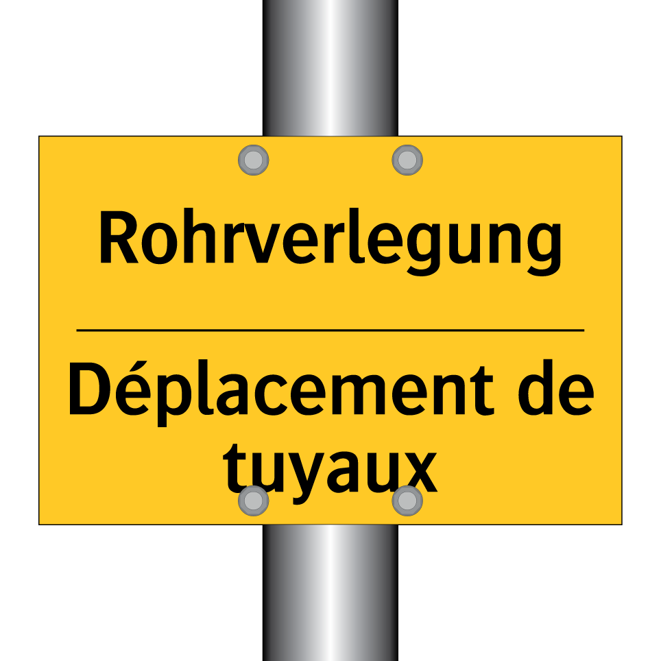 Rohrverlegung - Déplacement de tuyaux