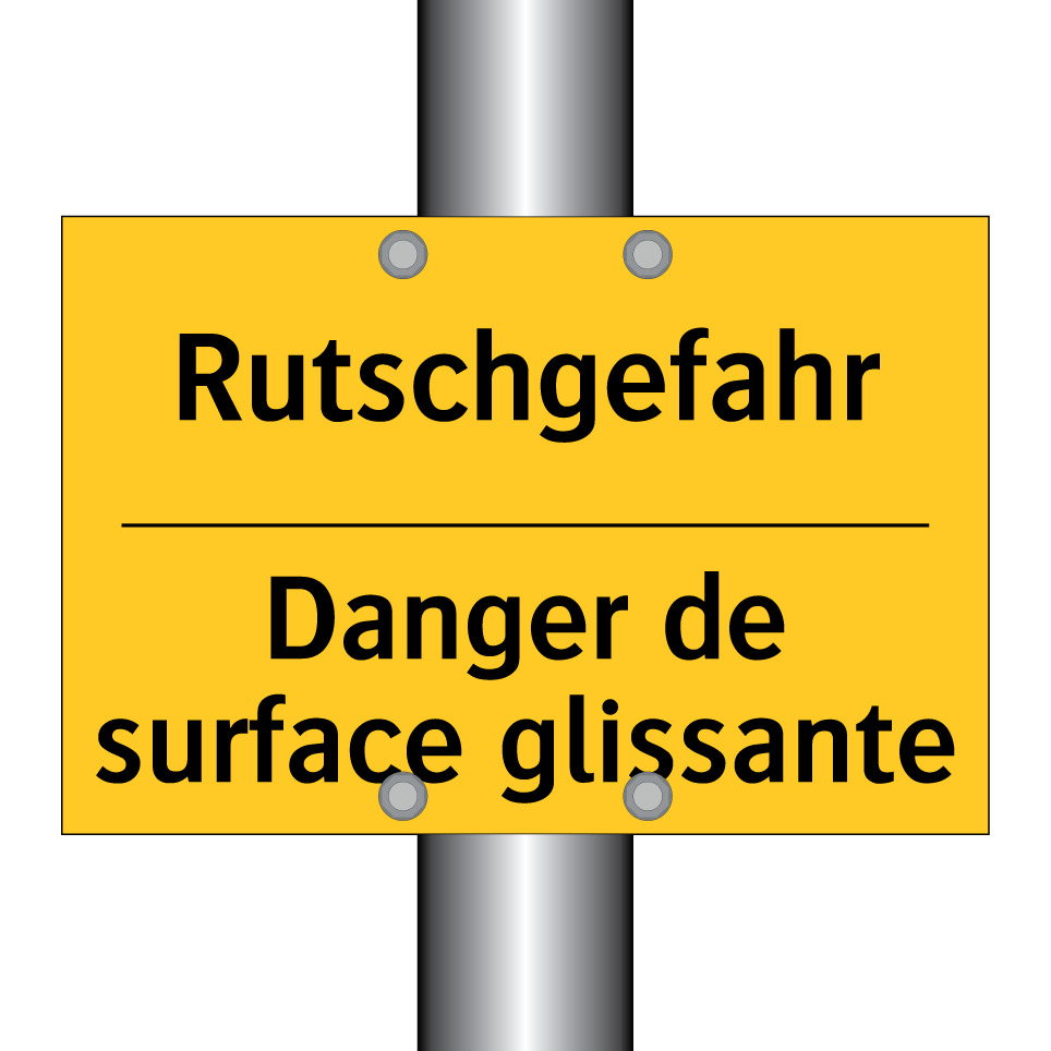 Rutschgefahr - Danger de surface glissante