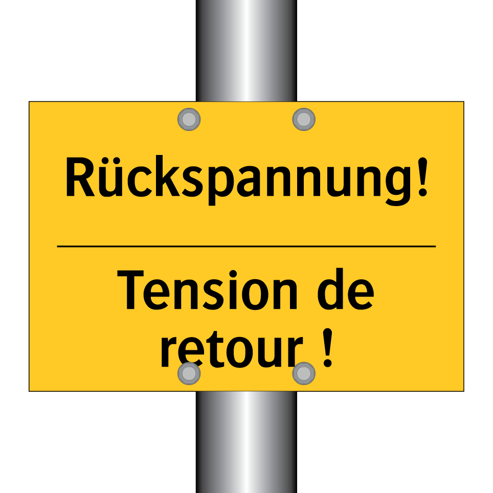 Rückspannung! - Tension de retour !