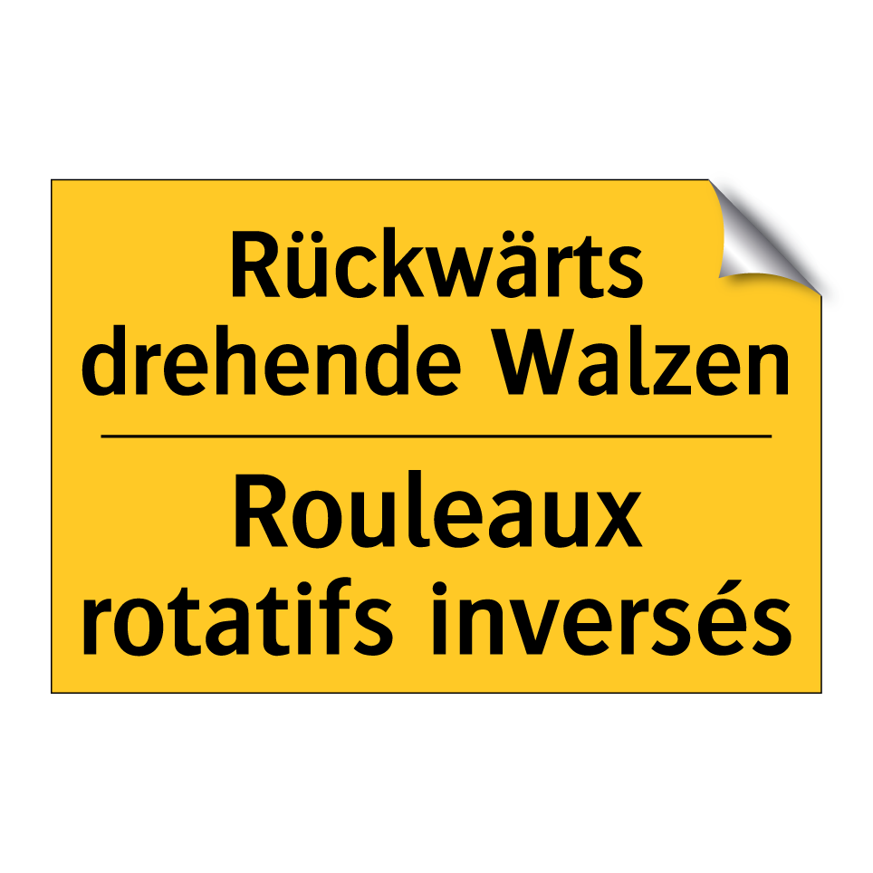 Rückwärts drehende Walzen - Rouleaux rotatifs inversés