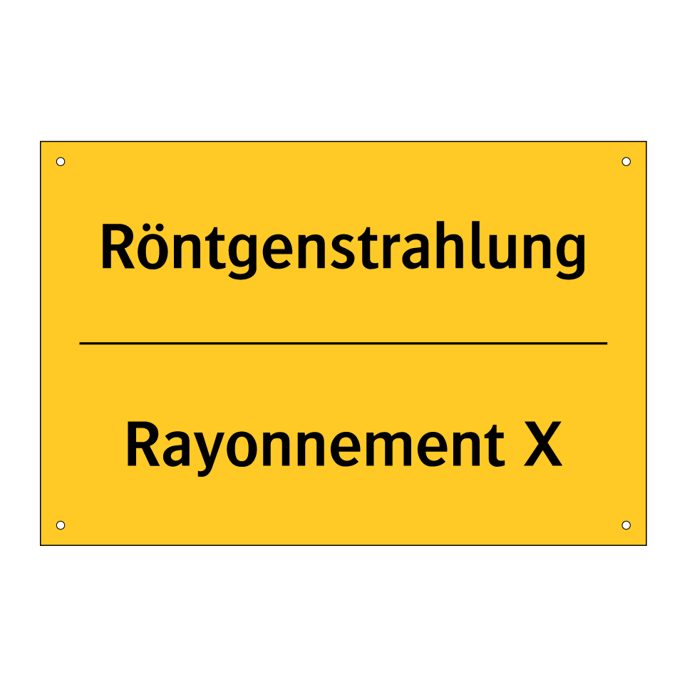 Röntgenstrahlung - Rayonnement X