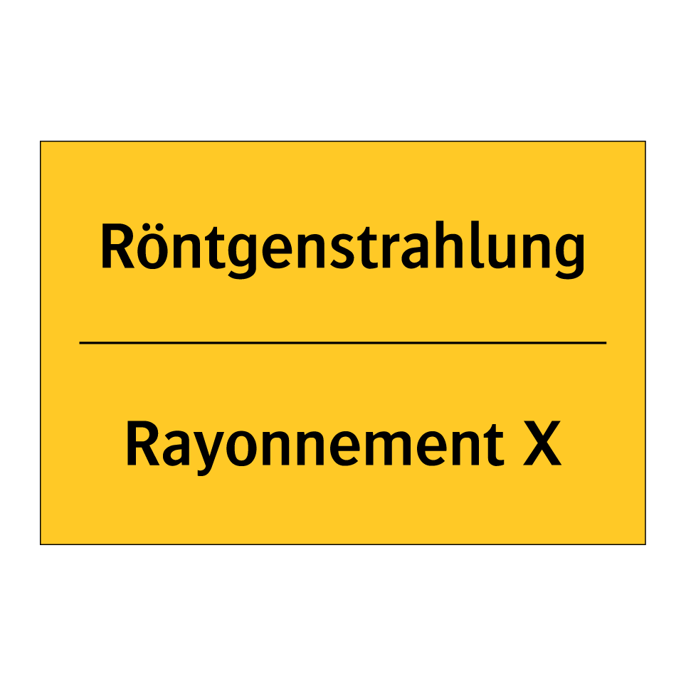 Röntgenstrahlung - Rayonnement X