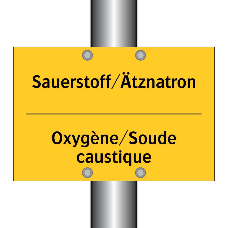 Sauerstoff/Ätznatron - Oxygène/Soude caustique