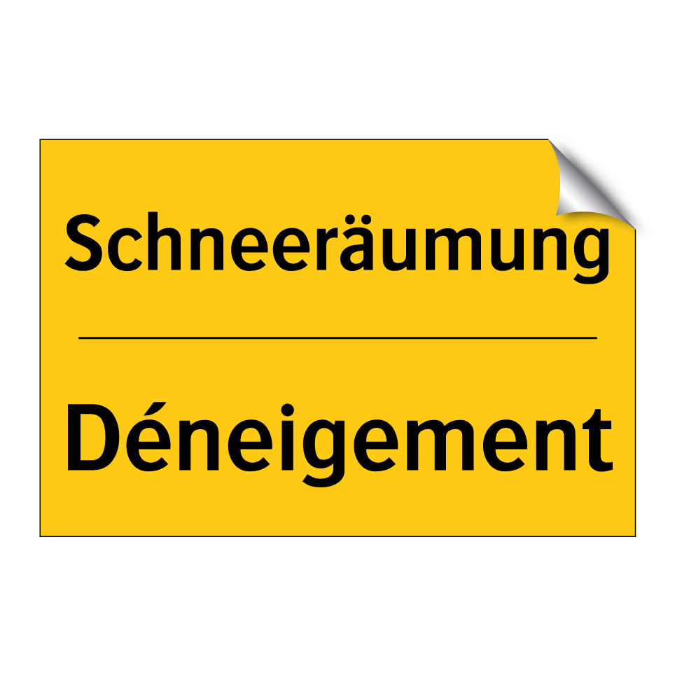 Schneeräumung - Déneigement