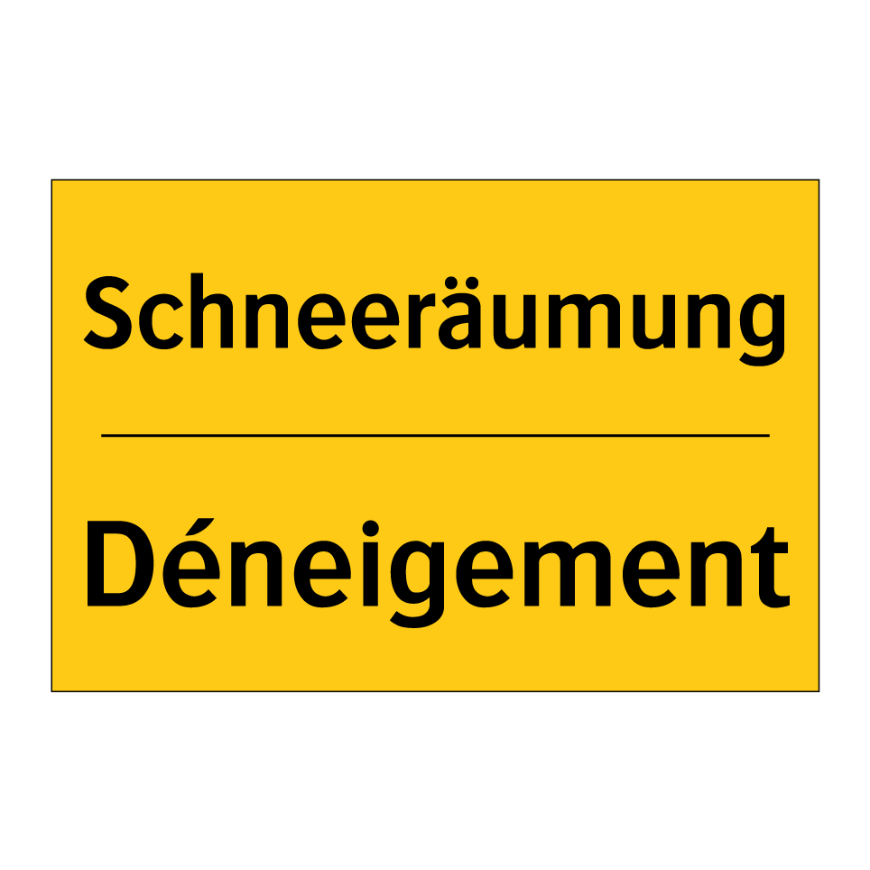 Schneeräumung - Déneigement