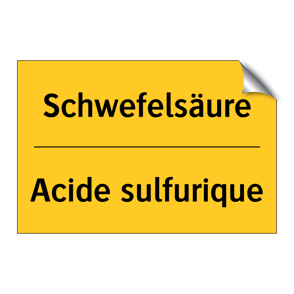 Schwefelsäure - Acide sulfurique