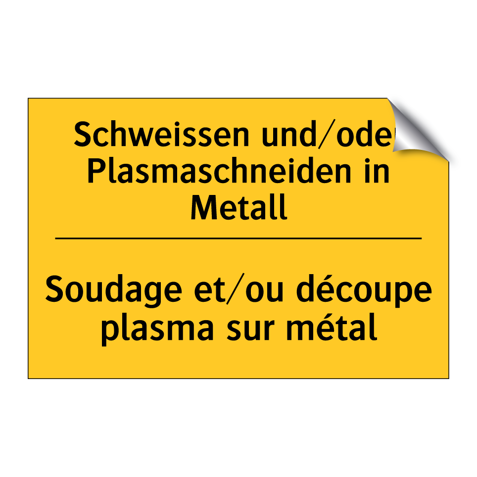 Schweissen und/oder Plasmaschneiden  /.../ - Soudage et/ou découpe plasma sur  /.../