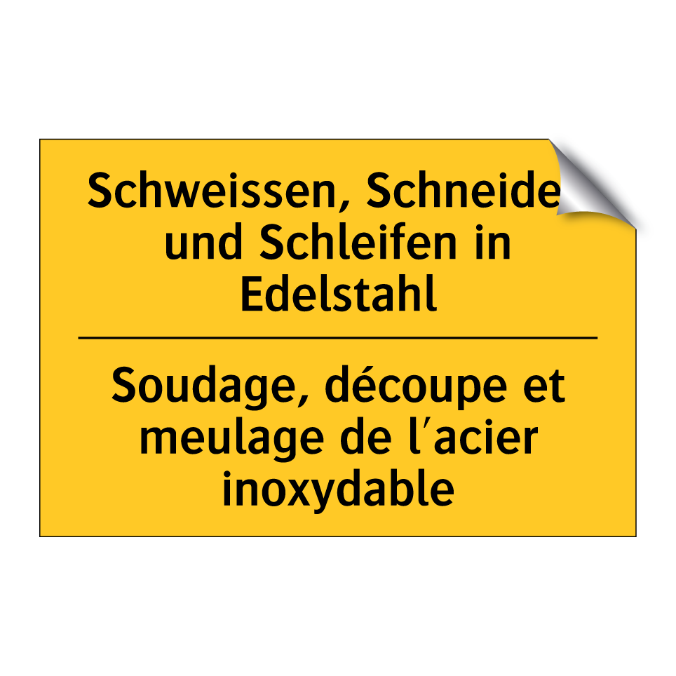Schweissen, Schneiden und Schleifen  /.../ - Soudage, découpe et meulage de  /.../