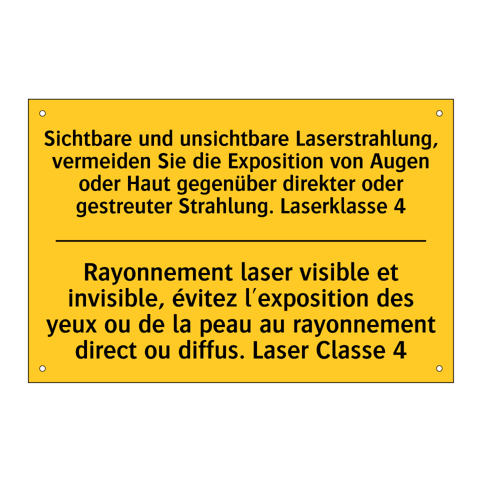 Sichtbare und unsichtbare Laserstrahlung,  /.../ - Rayonnement laser visible et invisible,  /.../