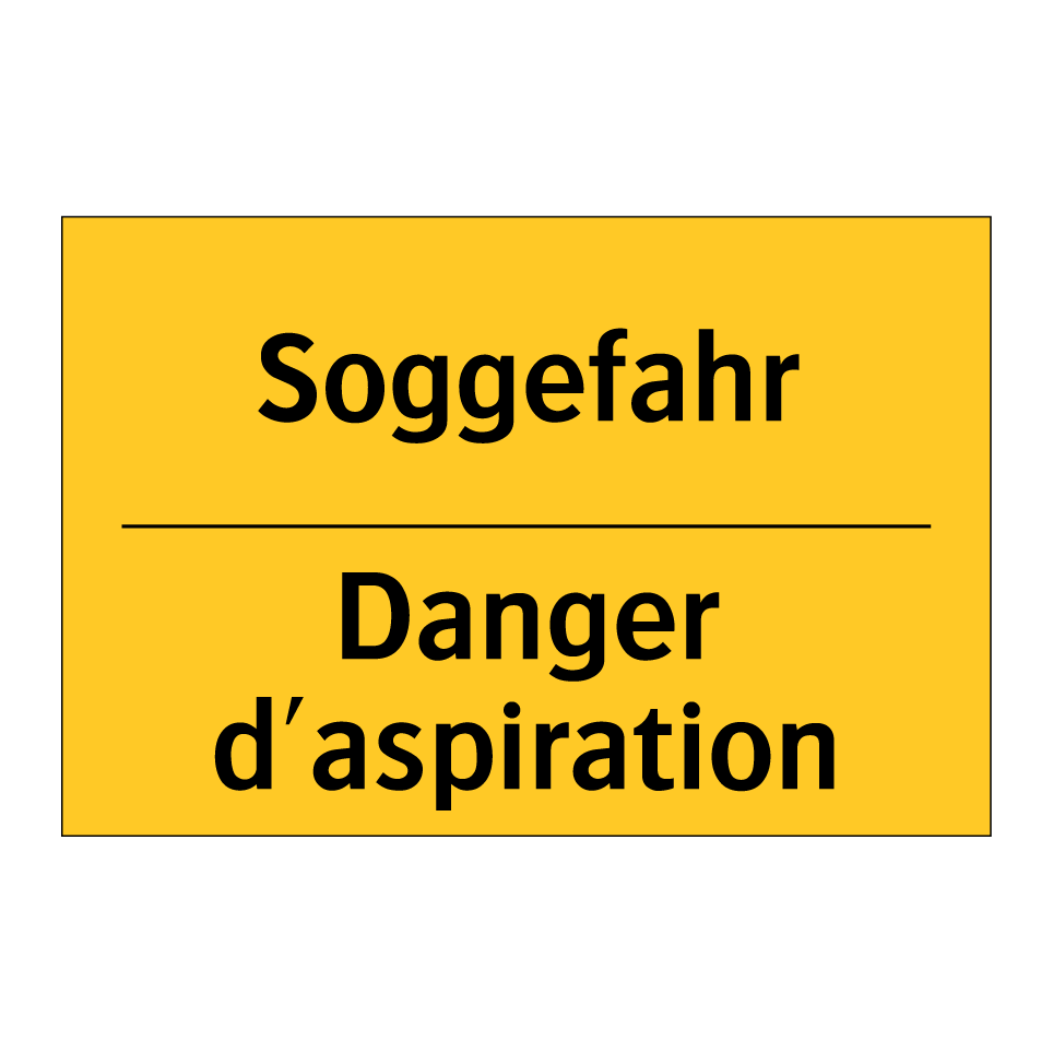 Soggefahr - Danger d'aspiration