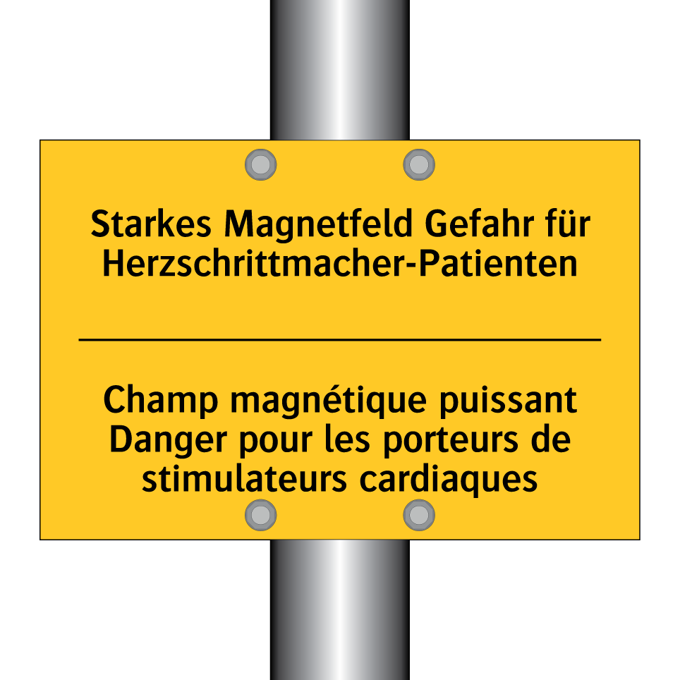 Starkes Magnetfeld Gefahr für  /.../ - Champ magnétique puissant Danger  /.../