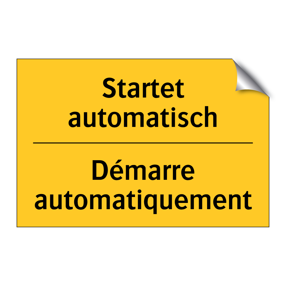 Startet automatisch - Démarre automatiquement
