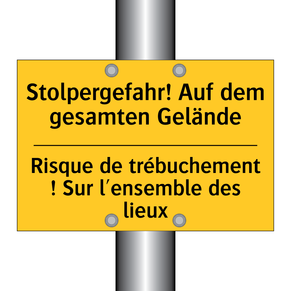 Stolpergefahr! Auf dem gesamten  /.../ - Risque de trébuchement ! Sur l'ensemble  /.../