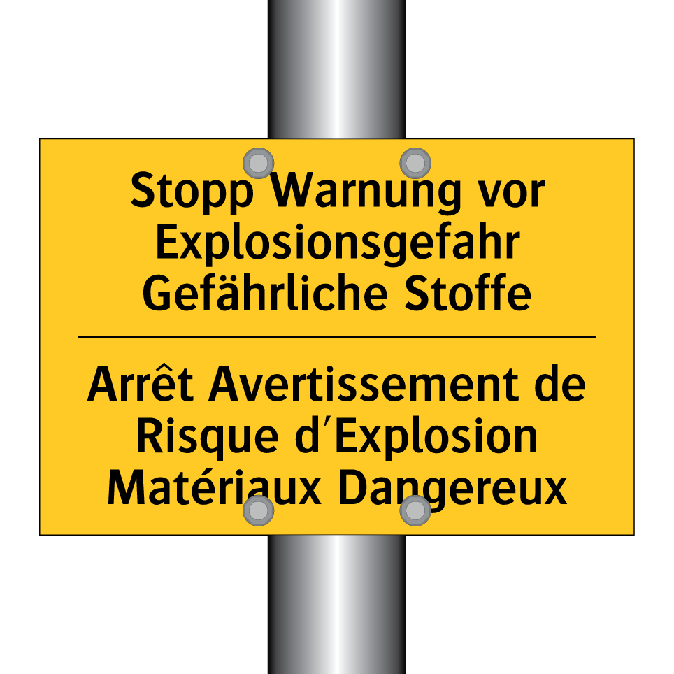 Stopp Warnung vor Explosionsgefahr  /.../ - Arrêt Avertissement de Risque  /.../