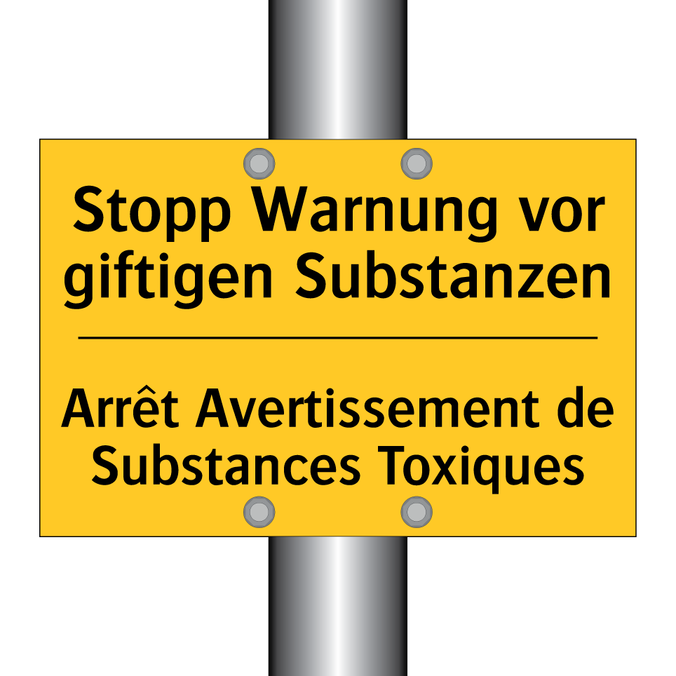 Stopp Warnung vor giftigen Substanzen /.../ - Arrêt Avertissement de Substances  /.../