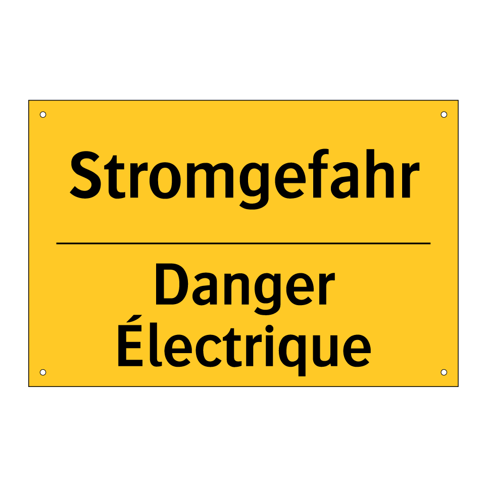 Stromgefahr - Danger Électrique