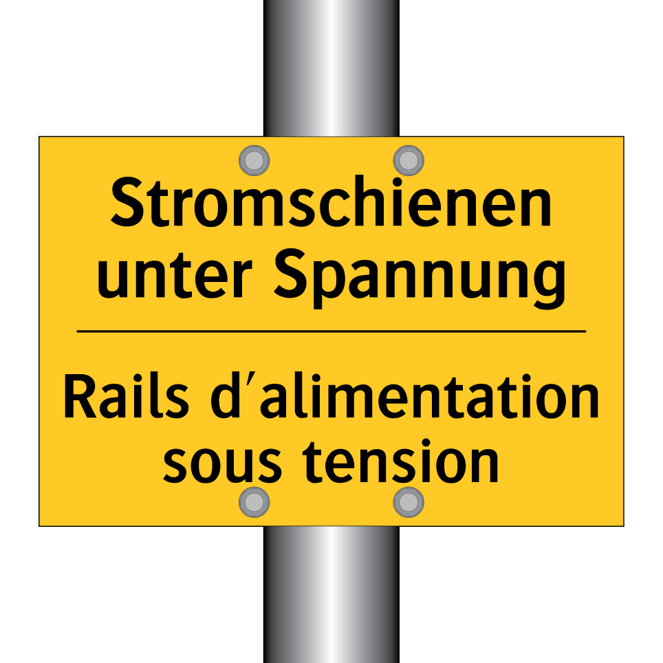 Stromschienen unter Spannung - Rails d'alimentation sous tension /.../