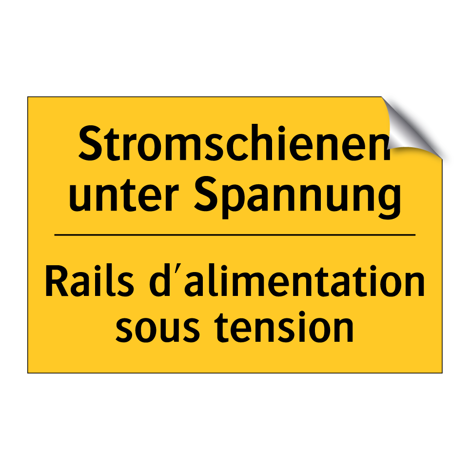 Stromschienen unter Spannung - Rails d'alimentation sous tension /.../