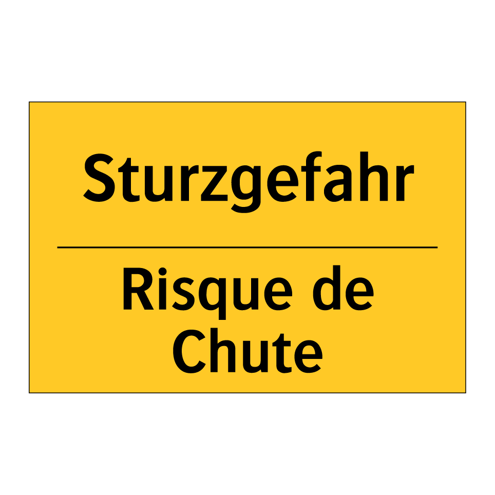 Sturzgefahr - Risque de Chute